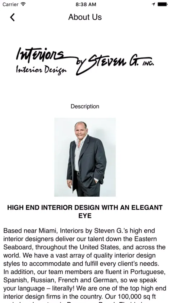 Interiors by Steven G., Inc. Screenshots