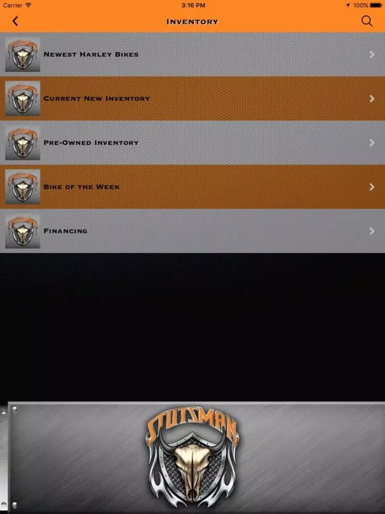 Stutsman Harley-Davidson iPad 应用截图