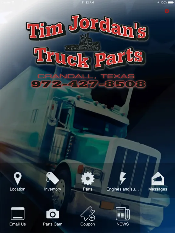 Capturas de tela do Tim Jordan's Truck Parts iPad 