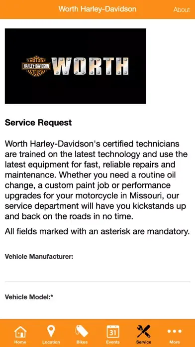 Worth Harley-Davidson® स्क्रीनशॉट