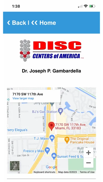 Capturas de tela do Disc Centers of America