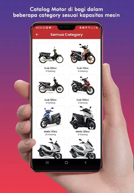 Captures d'écran de Parts Catalog Motor Honda