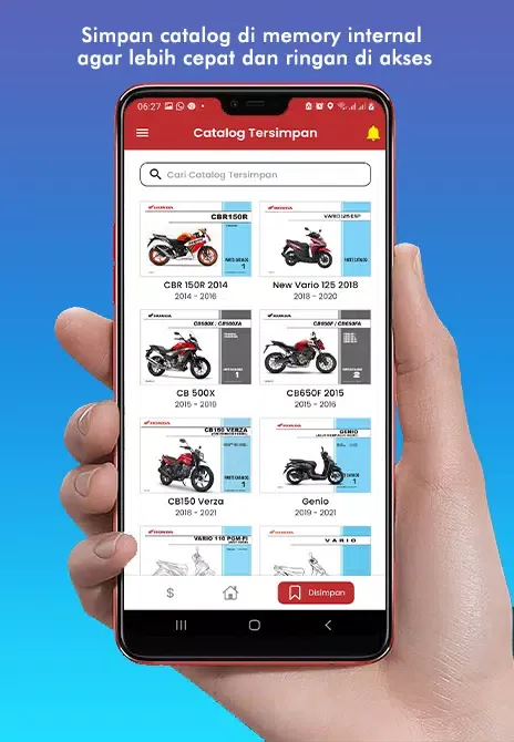 Captures d'écran de Parts Catalog Motor Honda