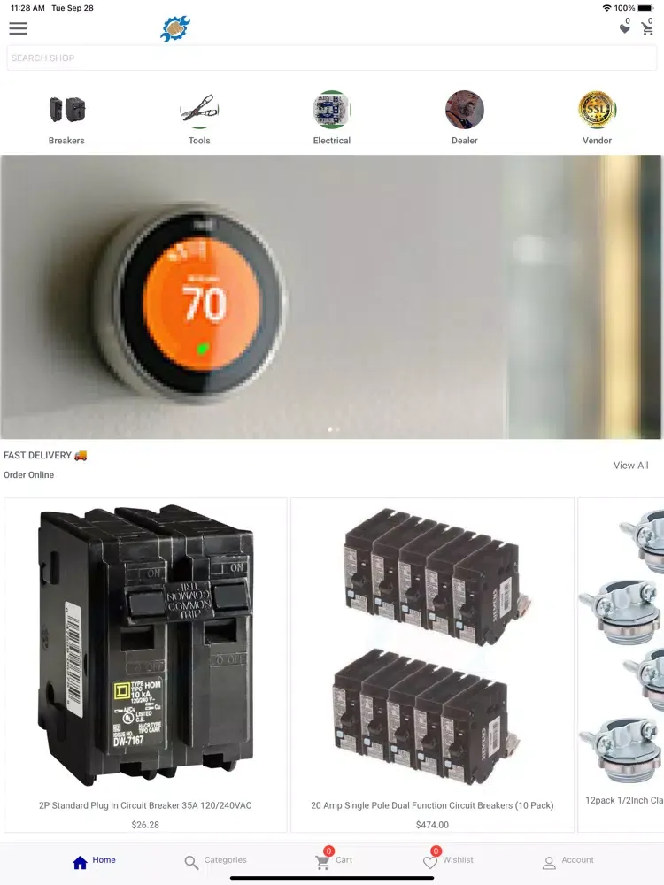Captures d'écran de Parts-Zap Online Shop iPad 
