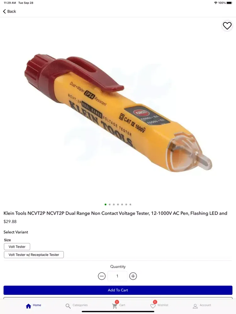 Captures d'écran de Parts-Zap Online Shop iPad 