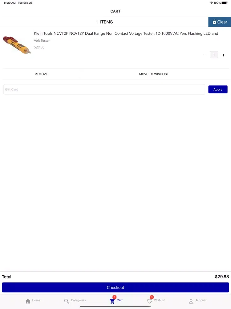 Captures d'écran de Parts-Zap Online Shop iPad 