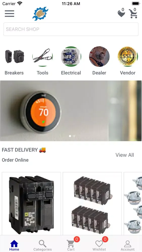 Captures d'écran de Parts-Zap Online Shop