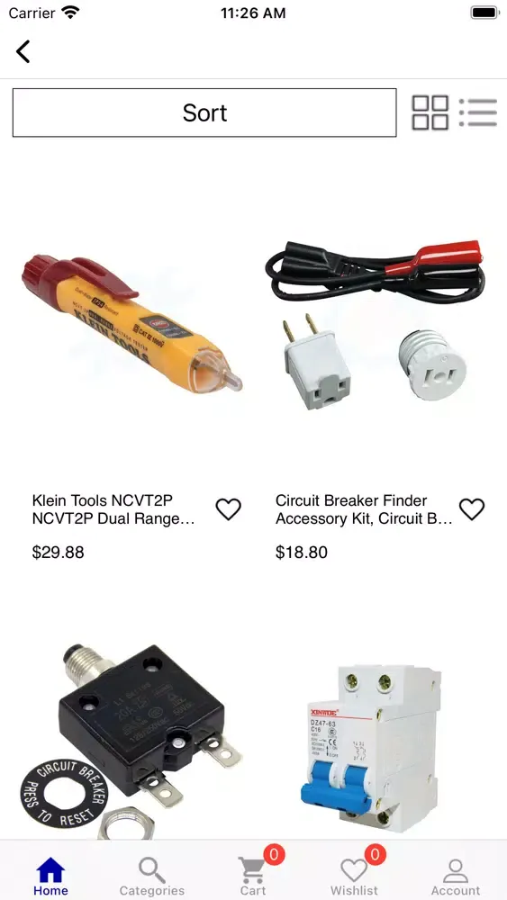 Captures d'écran de Parts-Zap Online Shop