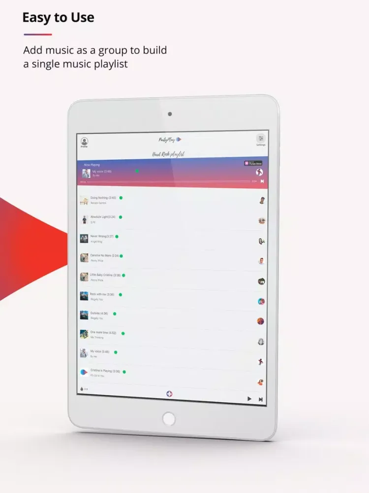 Tangkapan layar Party Play Music - Jukebox iPad 