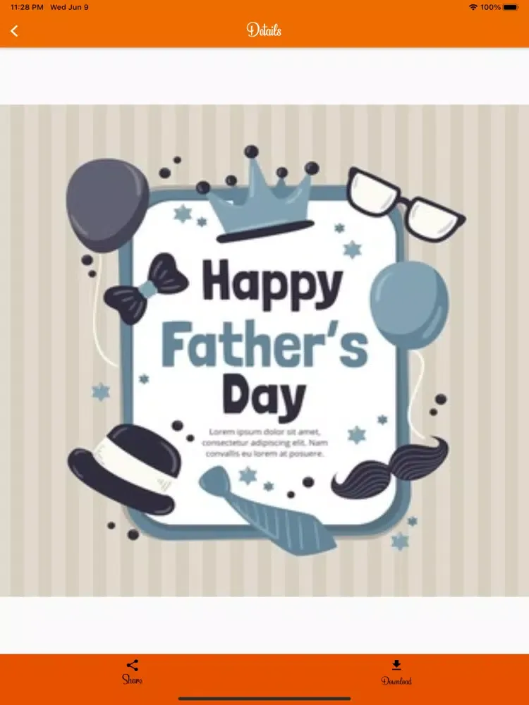Fathers Day Wishes 2021 iPad  سکرین شاٹس
