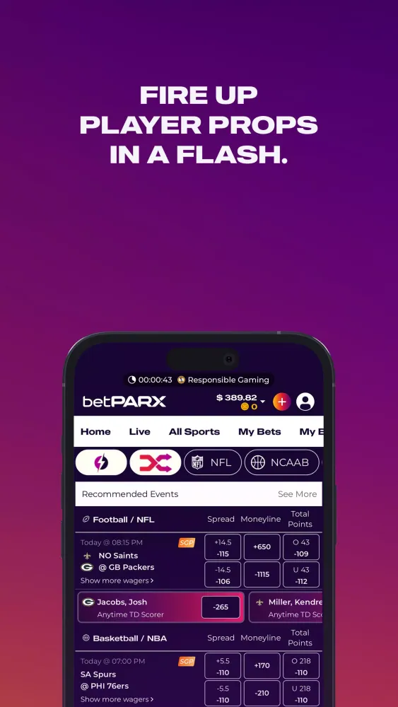 betPARX PA Casino x Sportsbook Screenshots