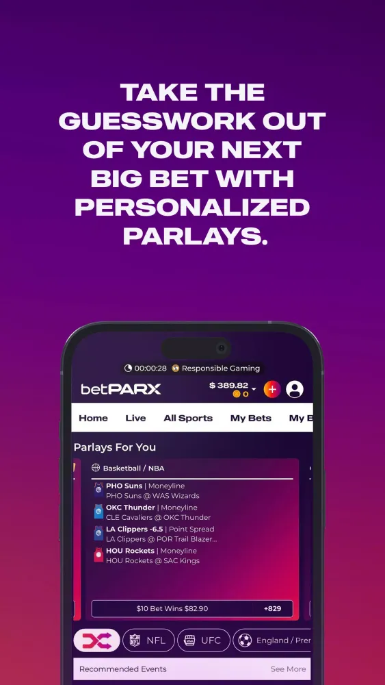 betPARX PA Casino x Sportsbook Screenshots