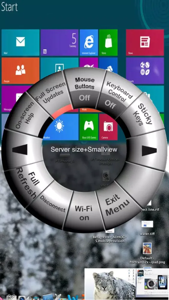 Zrzuty ekranu VNC Pocket Office Pro