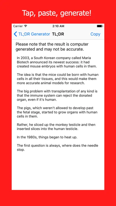 TL;DR - Too Long Don't Read スクリーンショット