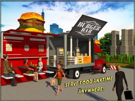 Tangkapan skrin Food Truck Driving Simulator iPad 
