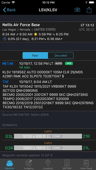 Tangkapan skrin AeroWeather Pro