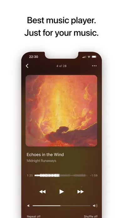 Tangkapan skrin Glazba – Music Player