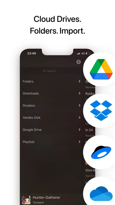Tangkapan skrin Glazba – Music Player