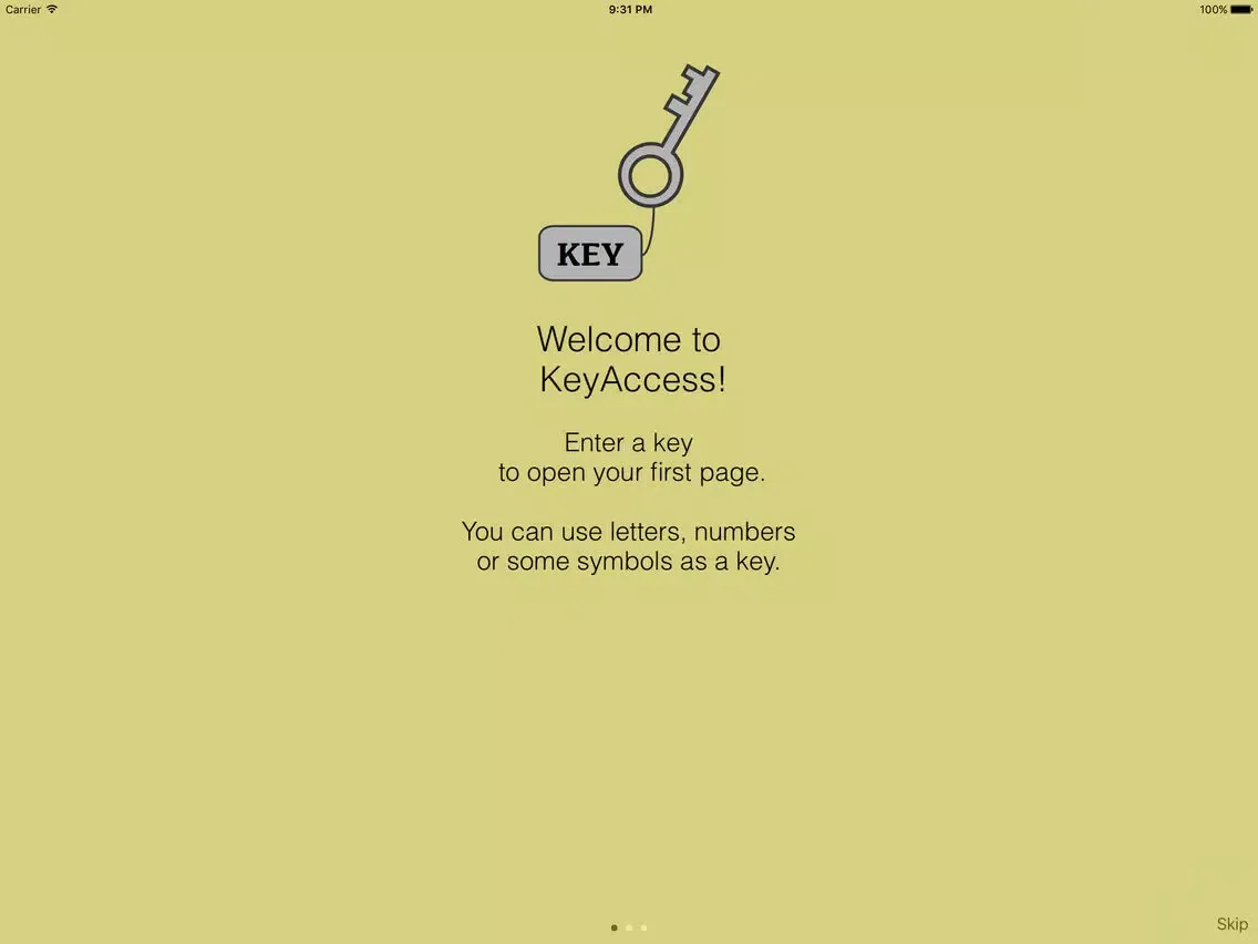 Screenshot di KeyAccess iPad 