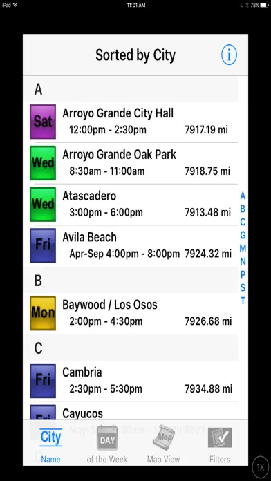 Скриншоты California Farmers' Market Finder