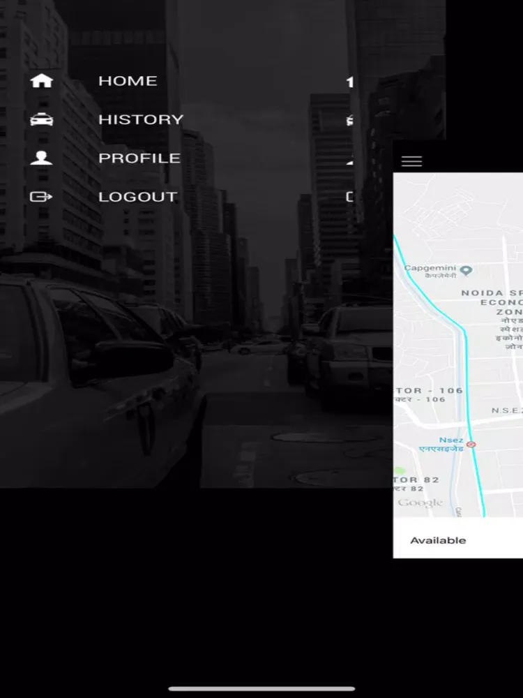 Tangkapan skrin Passenger-fc Driver iPad 