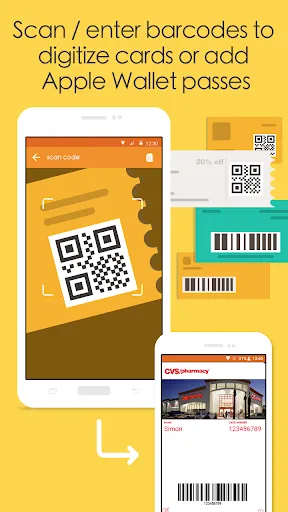 Tangkapan layar Pass2U Wallet - digitize cards