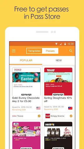 Tangkapan layar Pass2U Wallet - digitize cards