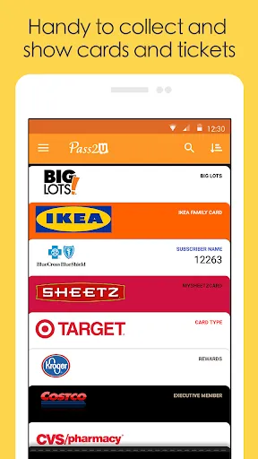 Tangkapan layar Pass2U Wallet - digitize cards