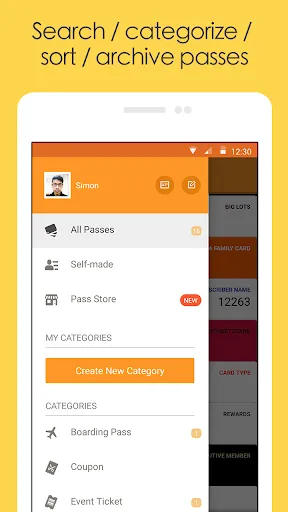 Tangkapan layar Pass2U Wallet - digitize cards