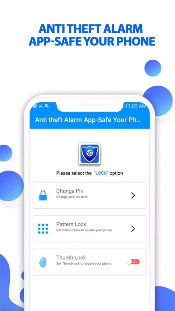 Capturas de tela do Anti-theft Alarm for Android