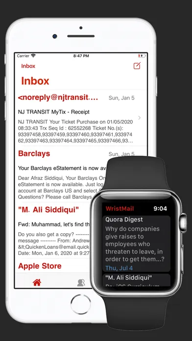 تصاویر WristMail for Gmail