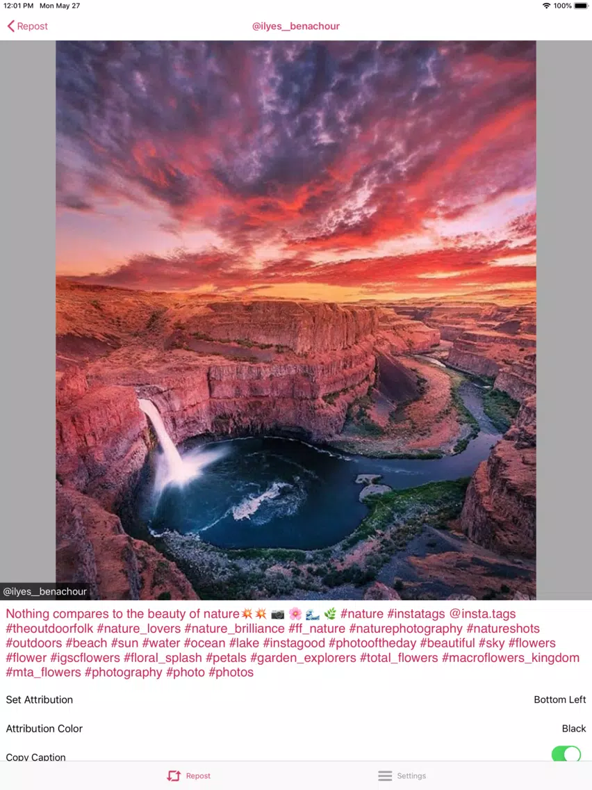 Repost for Instagram - Share iPad  Screenshots