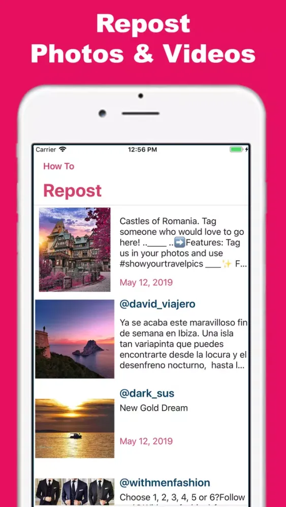 Repost for Instagram - Share Ekran Görüntüleri