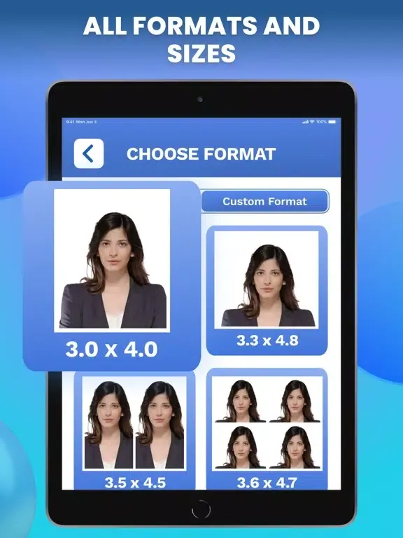 Tangkapan skrin Passport Photo Maker : ID Card iPad 