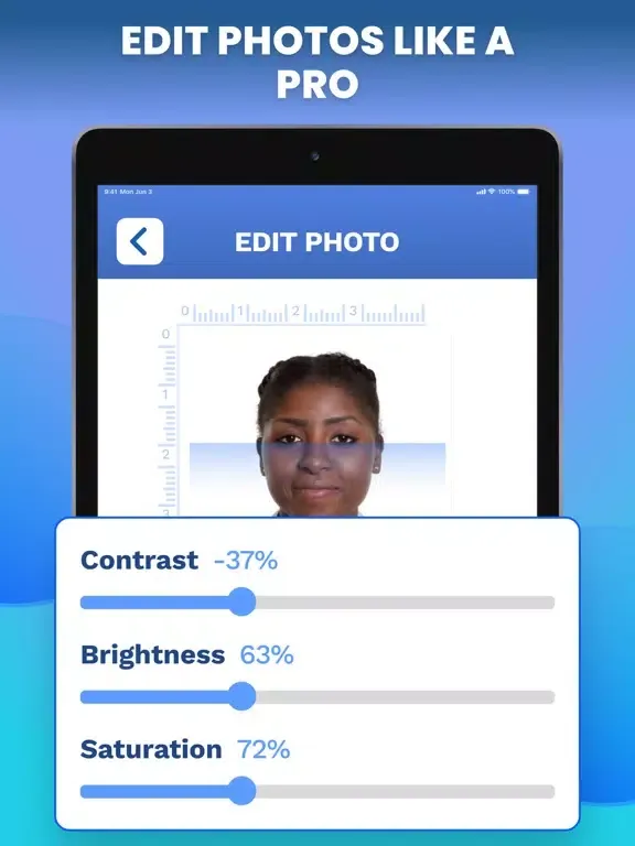 Tangkapan skrin Passport Photo Maker : ID Card iPad 