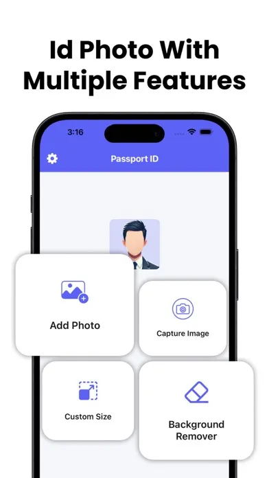 Capturas de tela do Passport Photo Maker: ID Photo