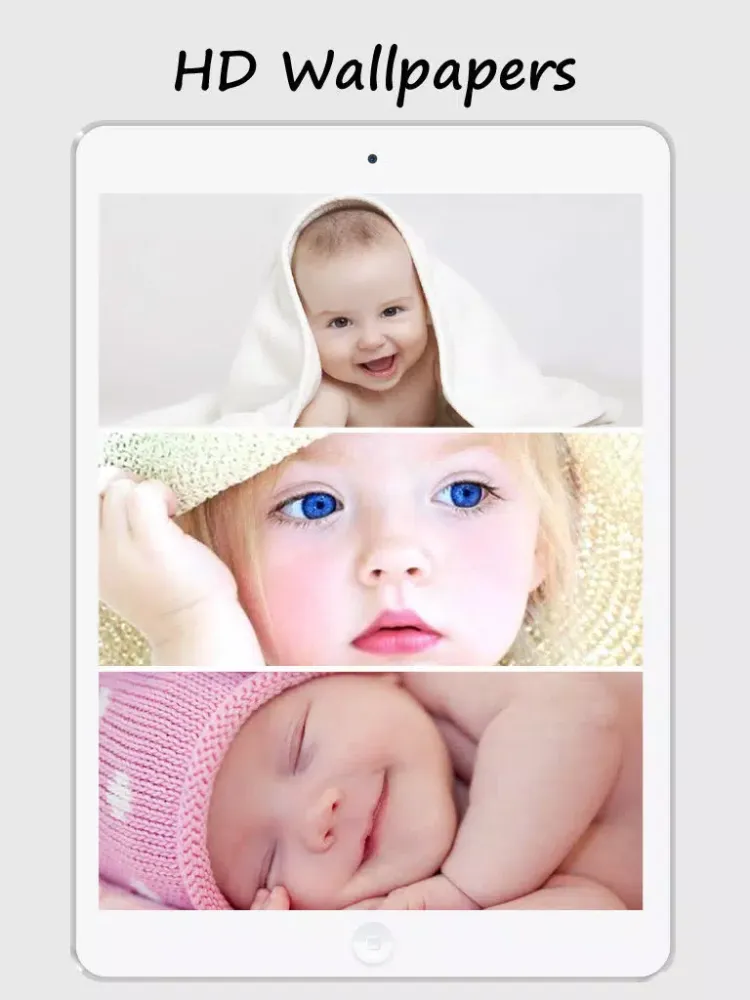 Captures d'écran de Cute Baby Face Wallpapers - Amazing Collection Of Cute Baby Pictures iPad 