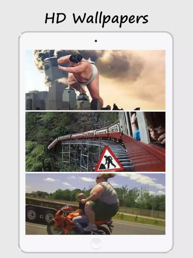 تصاویر Crazy Unbelievably Illusional Funny Wallpapers iPad 