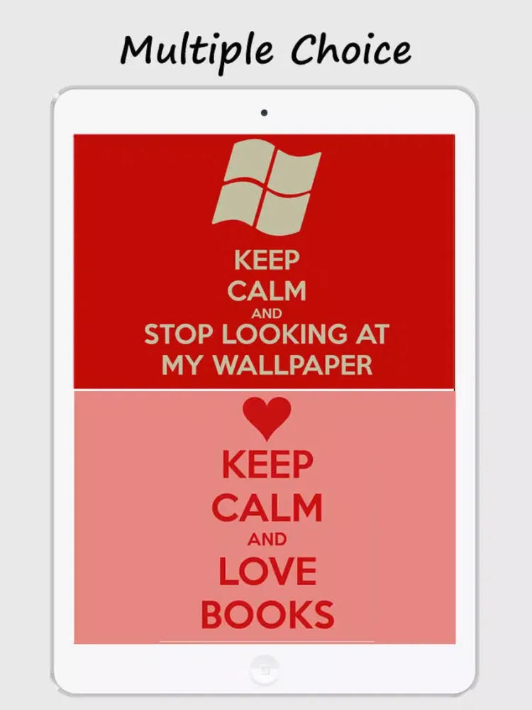 Keep Calm and Carry On Wallpapaers - Funny Posters iPad 应用截图