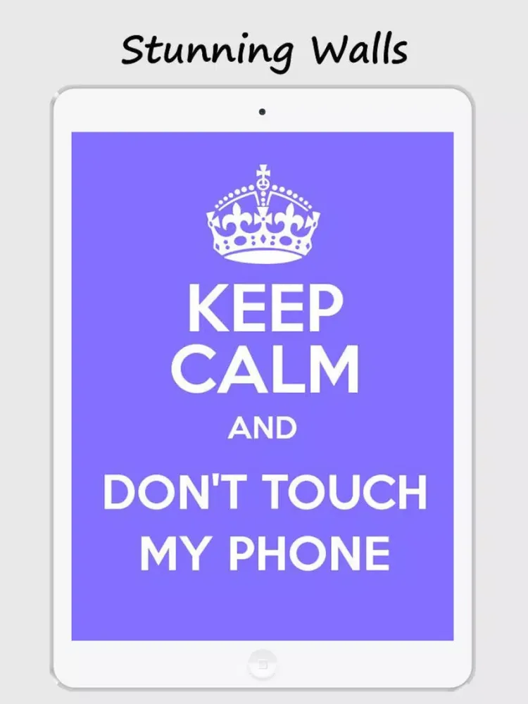 Keep Calm and Carry On Wallpapaers - Funny Posters iPad 应用截图