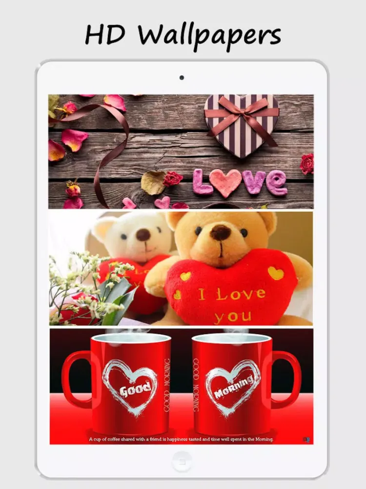 Captures d'écran de Love Wallpapers - Beautiful Love Wallpapers iPad 
