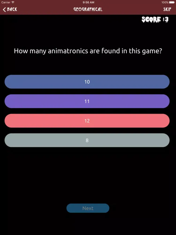 Trivia For Five Nights At Freddy's Edition - Best FNAF Edition Trivia iPad Screenshots