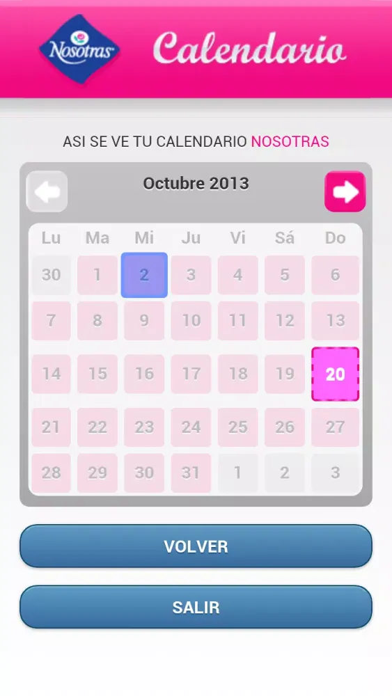 Calendario Nosotras Screenshots