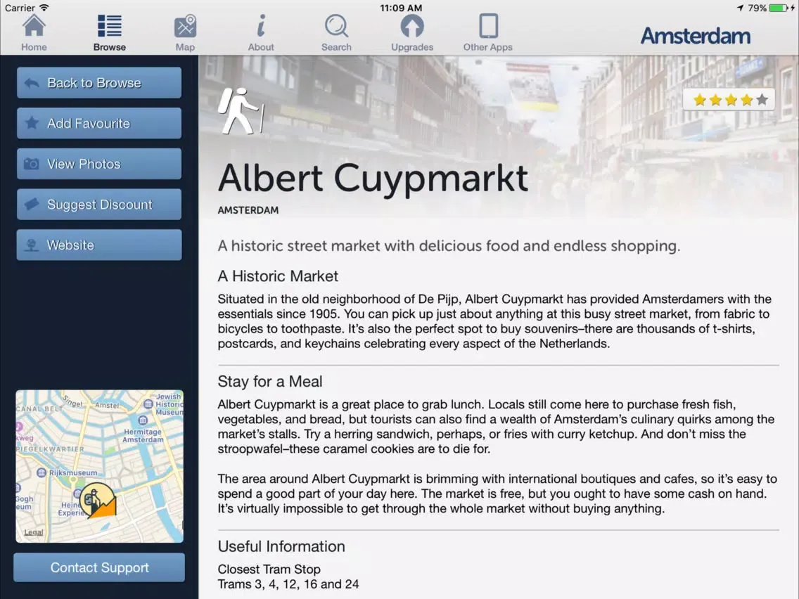 Amsterdam City Guides, Offline Maps and Navigation iPad  スクリーンショット
