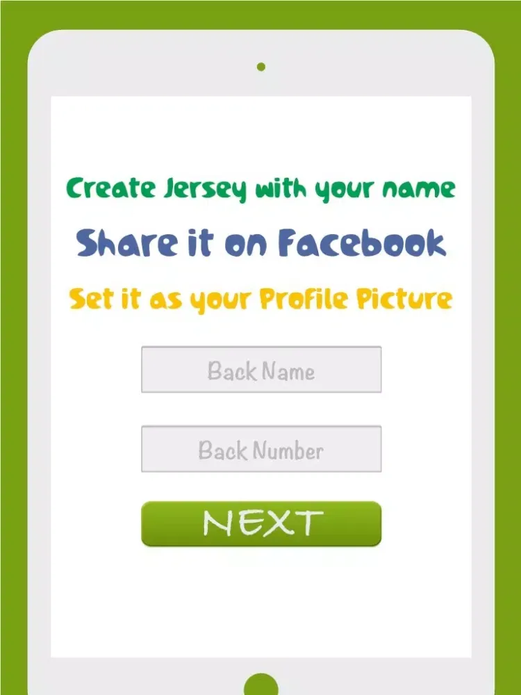 Football Jersey Maker iPad  Screenshots