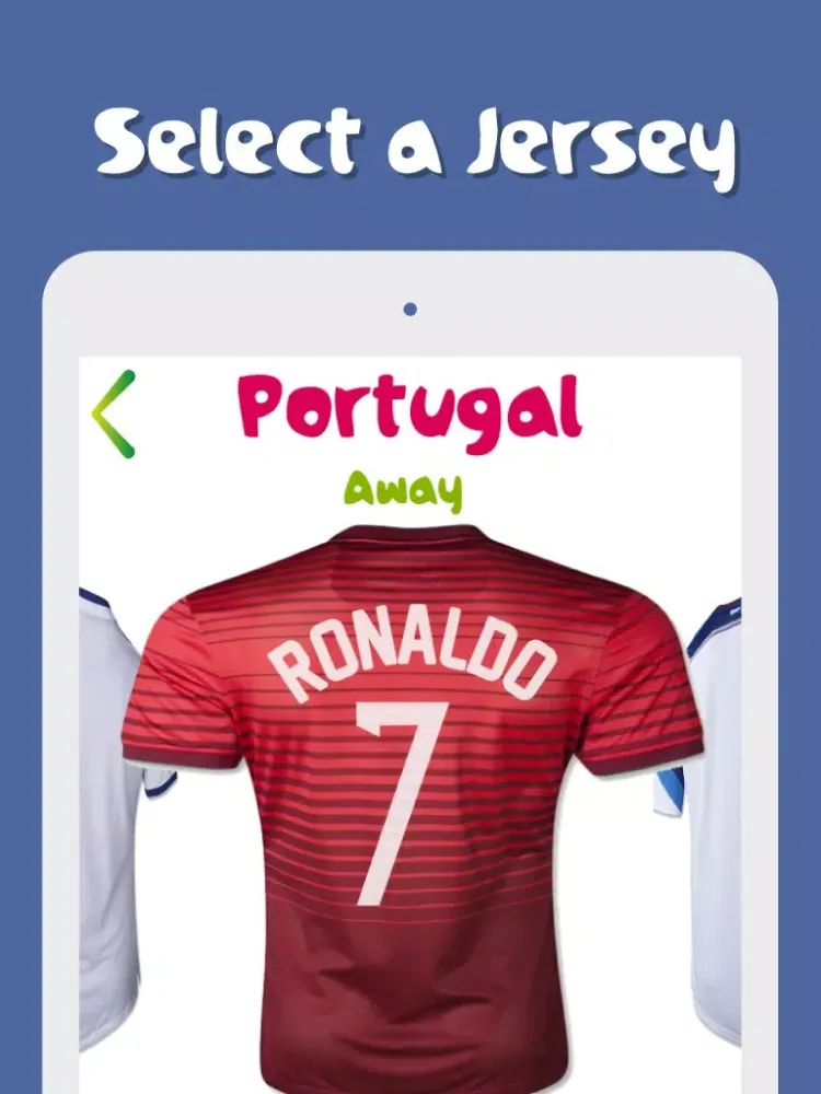 Football Jersey Maker iPad  Screenshots