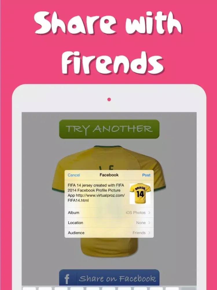 Football Jersey Maker iPad  Screenshots