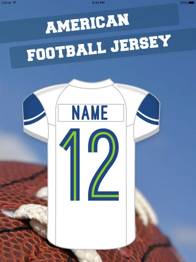Скриншоты Make My American Football Jersey iPad 