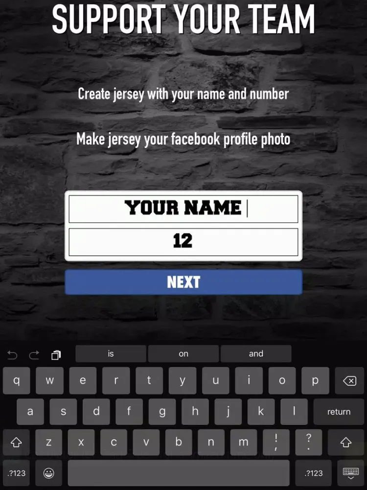 Скриншоты Make My American Football Jersey iPad 