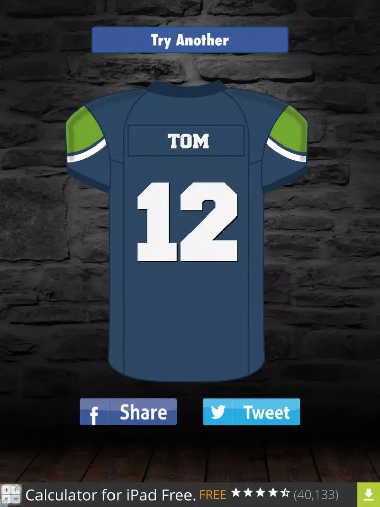 Скриншоты Make My American Football Jersey iPad 